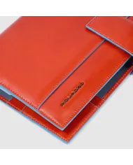 Piquadro Agenda organizer in pelle"Blue square". Cuoio
