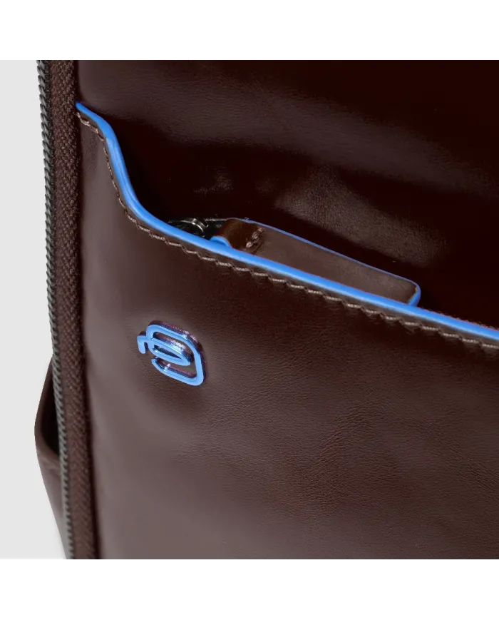 Piquadro Zaino porta pc 14" Blue square Mogano