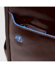 Piquadro Zaino porta pc 14" Blue square Mogano