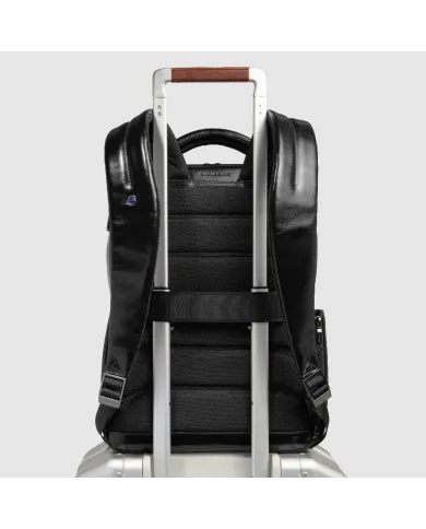 Piquadro Zaino porta pc 14" Blue square Nero