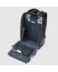 Piquadro Zaino porta pc 14" Blue square Nero