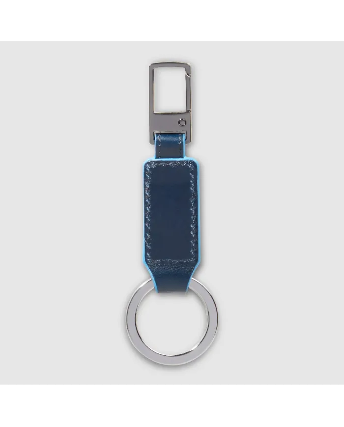 Piquadro Porta chiavi Blue square.