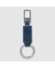 Piquadro Porta chiavi Blue square.