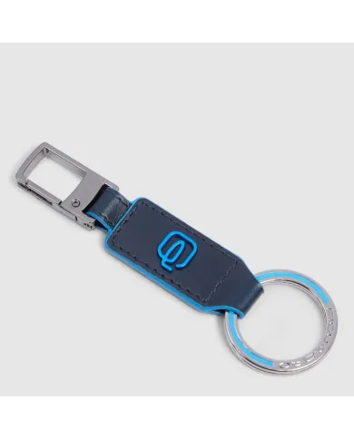 Piquadro Porta chiavi Blue square.