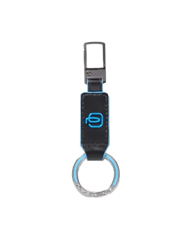 Piquadro Porta chiavi Blue square. Nero