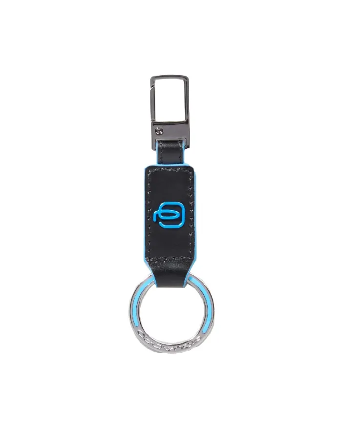 Piquadro Porta chiavi Blue square. Nero