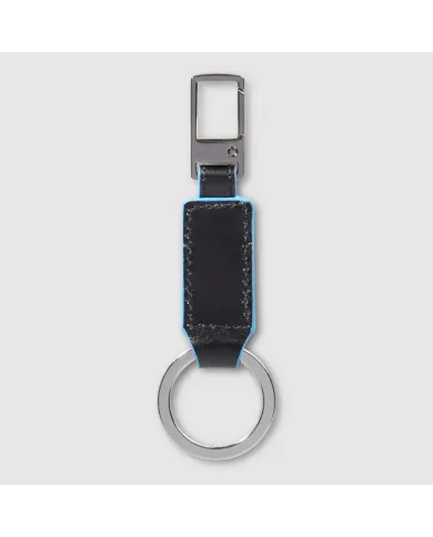 Piquadro Porta chiavi Blue square. Nero