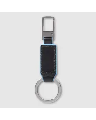 Piquadro Porta chiavi Blue square. Nero
