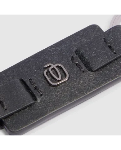 Piquadro Porta chiavi Black square. Nero