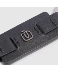 Piquadro Porta chiavi Black square. Nero