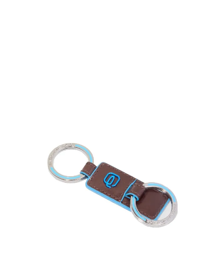 Piquadro Porta chiavi Blue Square Mogano