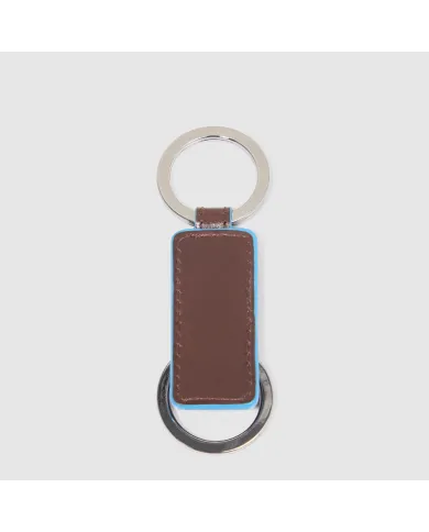 Piquadro Porta chiavi Blue Square Mogano