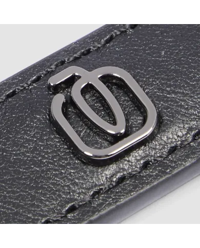 Piquadro Porta chiavi Black square. Nero