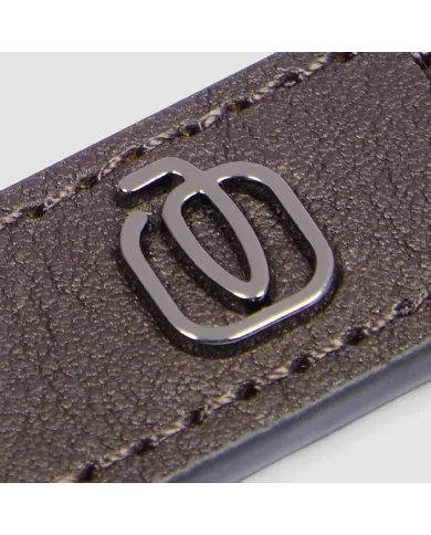 Piquadro Porta chiavi Black square. Testa moro