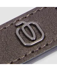 Piquadro Porta chiavi Black square. Testa moro