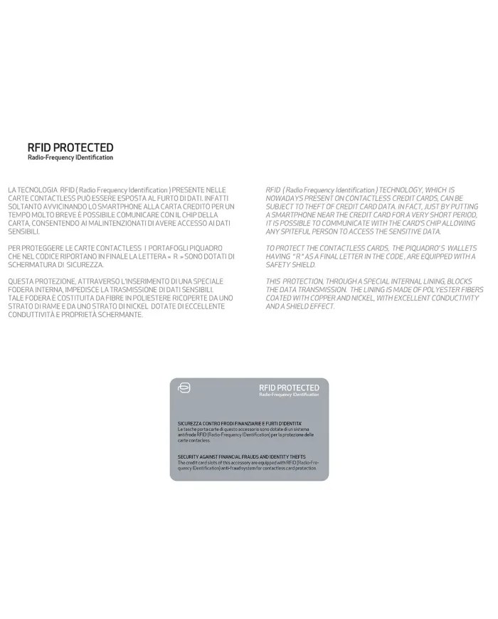 Piquadro Portadocumenti monete Nero