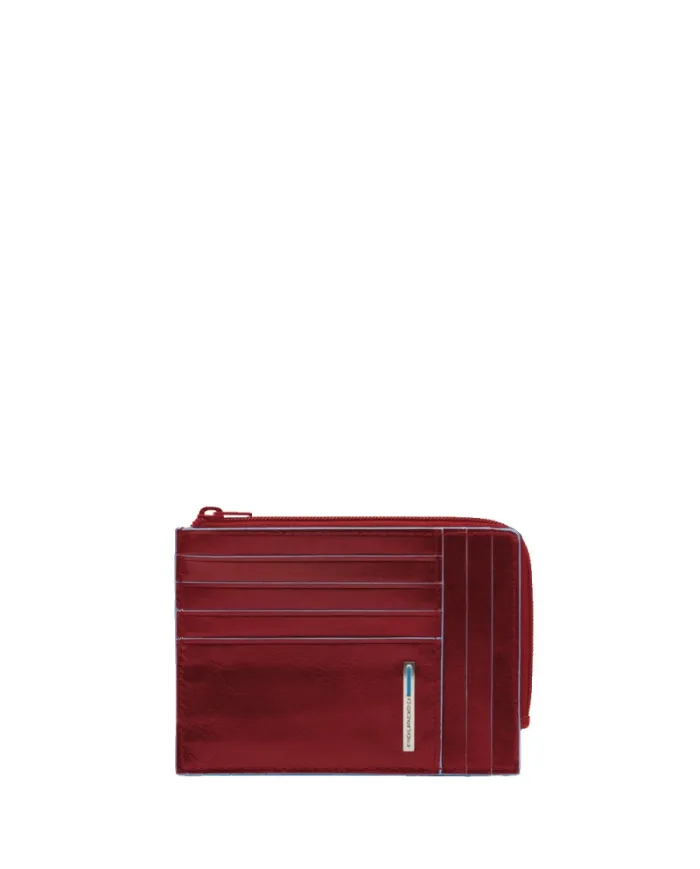 Piquadro Portadocumenti monete Rosso
