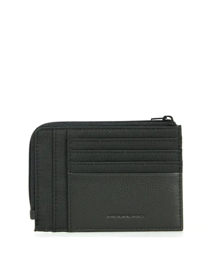 Piquadro Porta documenti tessuto Nero