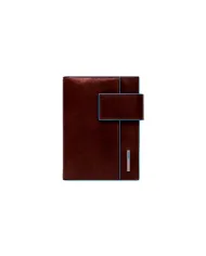Piquadro Agenda organizer in pelle"Blue square". Mogano