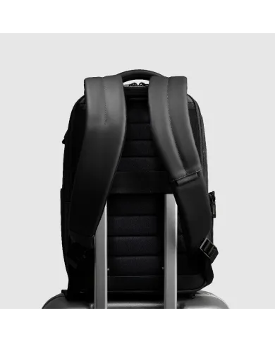 Piquadro Zaino da viaggio impermeabile porta pc 14 Nero