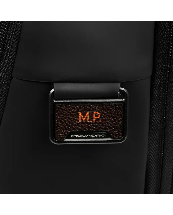 Piquadro Zaino da viaggio impermeabile porta pc 14 Nero