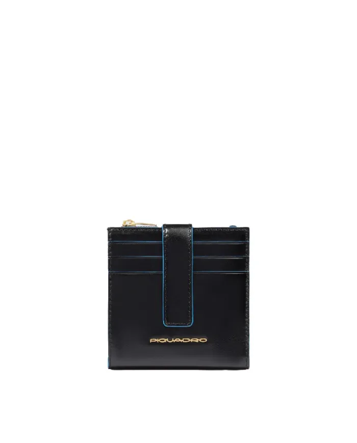 Piquadro Portafoglio piccolo Blue Square Nero