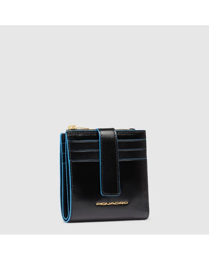 Piquadro Portafoglio piccolo Blue Square Nero