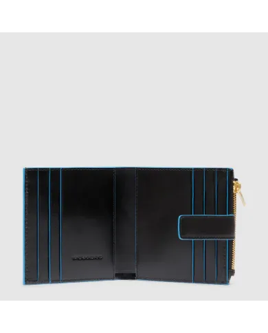 Piquadro Portafoglio piccolo Blue Square Nero