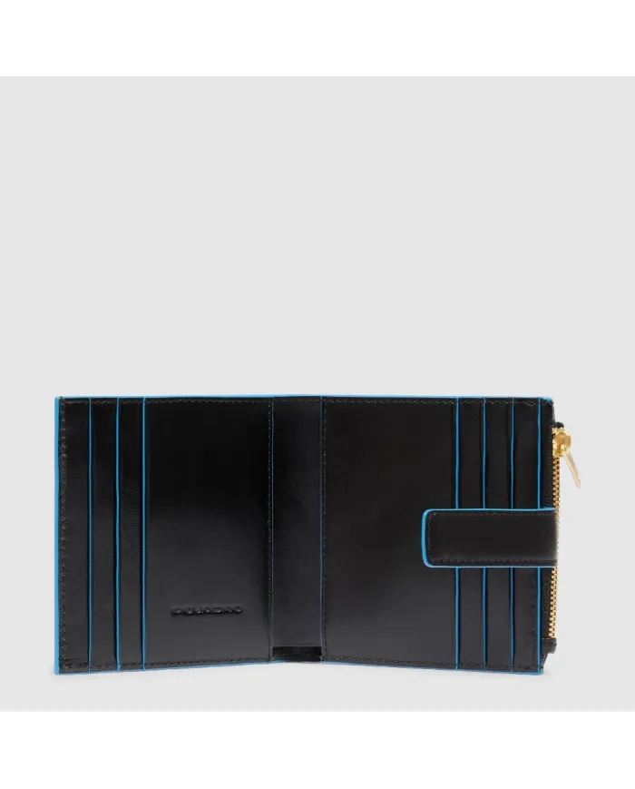 Piquadro Portafoglio piccolo Blue Square Nero