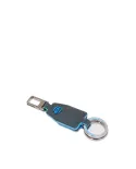 Piquadro Porta chiavi divisibile Blue square.