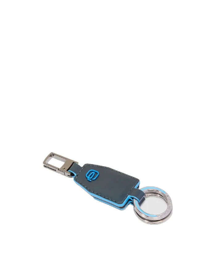Piquadro Porta chiavi divisibile Blue square.