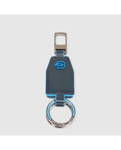Piquadro Porta chiavi divisibile Blue square.