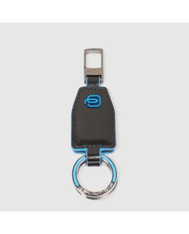 Piquadro Porta chiavi divisibile Blue square. Nero