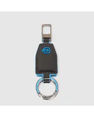 Piquadro Porta chiavi divisibile Blue square. Nero