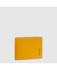 Piquadro Portafoglio uomo in pelle Blue square Giallo