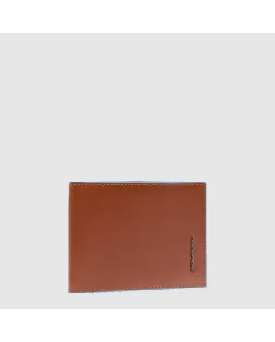 Piquadro Portafoglio uomo in pelle Blue square Marrone