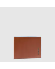 Piquadro Portafoglio uomo in pelle Blue square Marrone