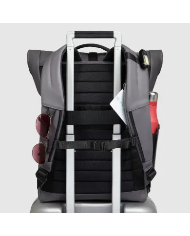Piquadro Zaino roll-top porta pc 15,6 Corner Grigio