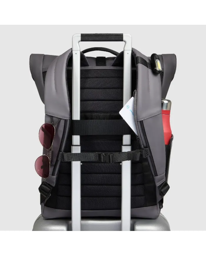 Piquadro Zaino roll-top porta pc 15,6 Corner Grigio