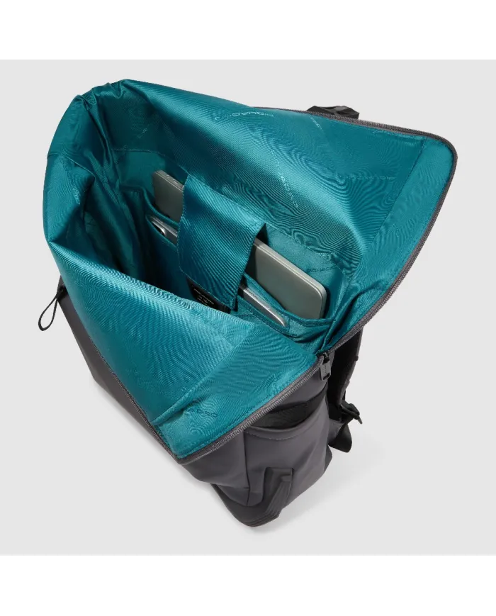 Piquadro Zaino roll-top porta pc 15,6 Corner Grigio
