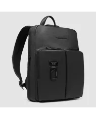 Piquadro Zaino in pelle porta pc 14" Harper Nero Piquadro Zaino in pelle porta pc 14" Harper Nero