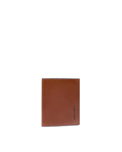 Piquadro Portafoglio piccolo in pelle Blue Square Marrone