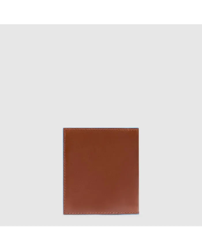 Piquadro Portafoglio piccolo in pelle Blue Square Marrone