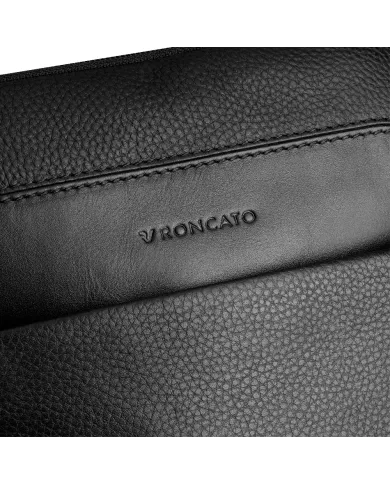 Roncato Borsa grande uomo pelle Alaska Nero