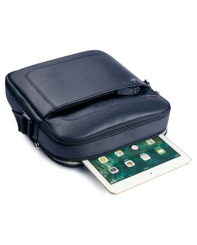 Roncato Borsa grande uomo pelle Alaska Blu