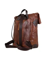 CHIARUGI Zaino cuoio vintage porta pc 13 Marrone