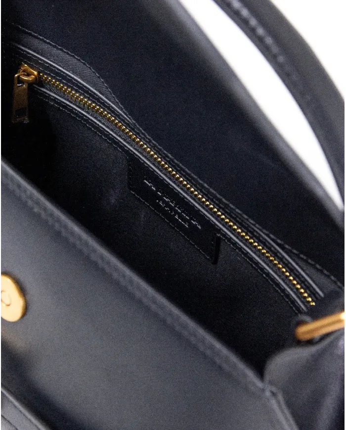 La Martina Borsa piccola in pelle Selva Cognac