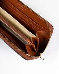 La Martina Portafoglio in pelle liscia Cognac