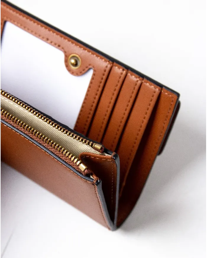 La Martina Portafoglio piccolo pelle liscia Cognac