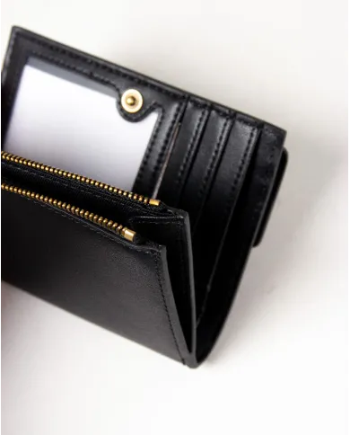 La Martina Portafoglio piccolo pelle liscia Nero